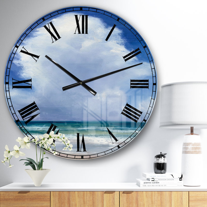 East Urban Home Landscape 23" Wall Clock & Reviews Wayfair